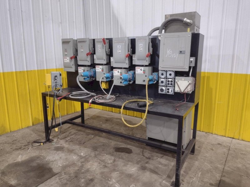 3 PHASE (240 &amp; 480 VOLT) ELECTRIC TEST BENCH WITH 15 &amp; 45 KVA TRANSFORMER: YOBRO #25298