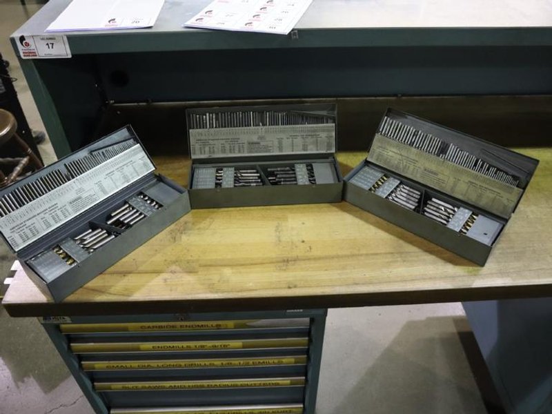 Huot Drill Indexes with Drills (3): Fractional, Letter and Decimal Drills- Auction Item