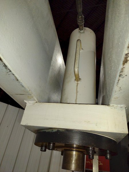 50 TON ENERPAC H-FRAME AIR OVER OIL SHOP PRESS: YOBRO #25793