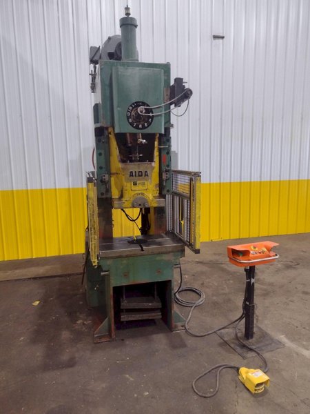 60 TON AIDA MODEL #PP-XGC-55SU (II) GAP STAMPING PUNCH PRESS, 6" STROKE: STOCK #19323