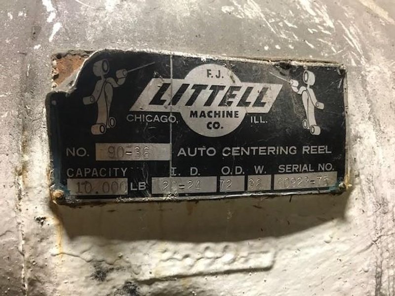 10,000 lbs x 36&quot; Littell Coil Reel For Sale
