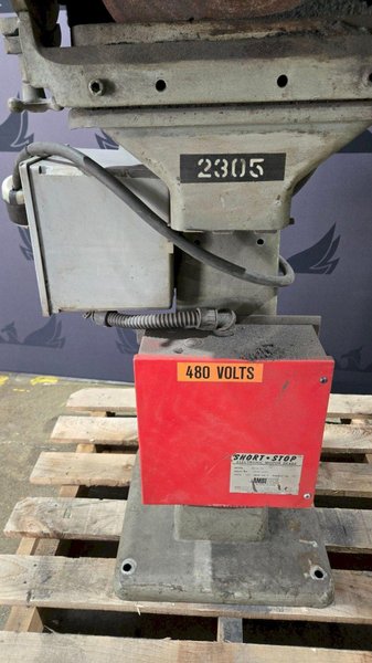 STRIPPIT HOUDAILLE 263/460 V 1725 RPM MODEL PEDESTAL GRINDER USED