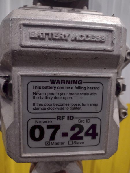 50,000 LBS MSI MODEL #6260CS TRANS-WEIGH WIRELESS CRANE SCALE: YOBRO #24759