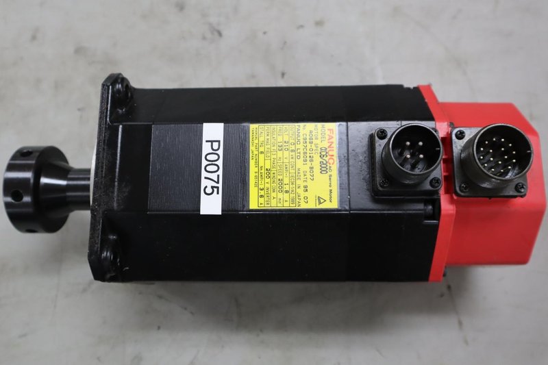 Used Fanuc AC6/2000 Servo Motor; 0.6 kW A06B-0126-B077
