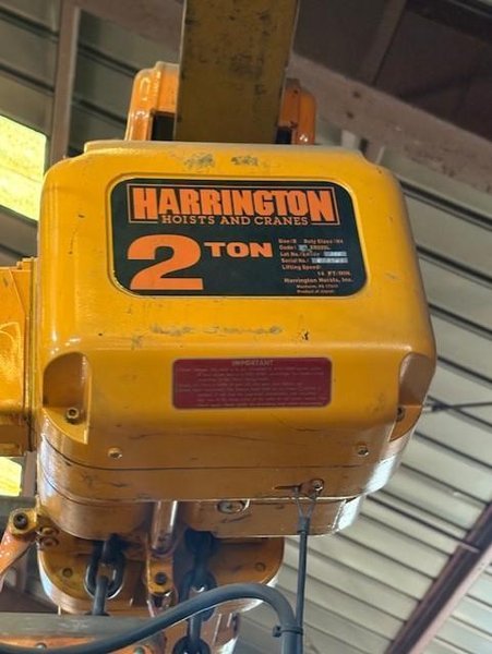 2 TON SPANCO MOBILE GANTRY CRANE WITH 2TON HARRINGTON HOIST STOCK# 4133