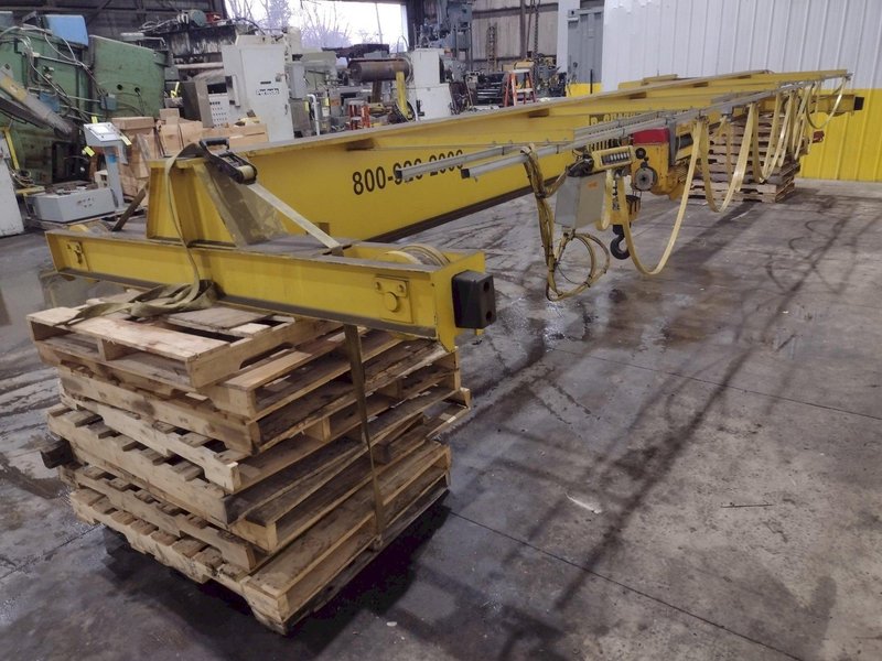 7.5 TON DESHAZO SINGLE GIRDER TOP RUNNING BRIDGE CRANE WITH STREET HOIST: YOBRO 24991