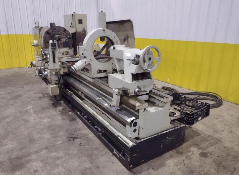 35" X 120" WILLIS PK35 HOLLOW SPINDLE ENGINE LATHE 10" HOLE. STOCK # 0547226