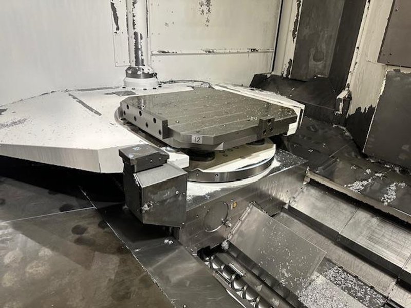 OKUMA MB8000H CNC HMC, 2017, equipped with OSP P300M CNC Ctrl., 12 pallets, 12,000 RPM, and robust automation features including 12 pallet cell configuration, shower coolant and Renishaw tool breakage detection and Renishaw Part Probe, 50 HP, New 2017
