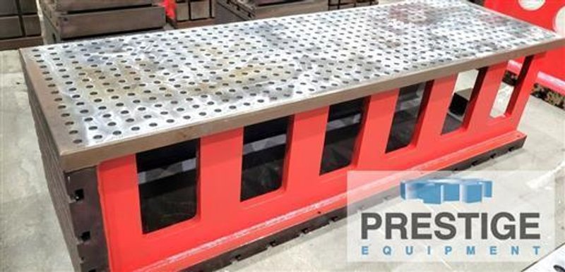 (2) 90.875" x 25.75" T-Slotted Angle Plates / Machining Tables w/ Fixture Surface Plates
