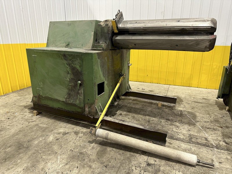 12,000 LB X 50&quot; ROWE MODEL #12050-DSV MOTORIZED COIL REEL UNCOILER &amp; COIL CAR: STOCK #21979