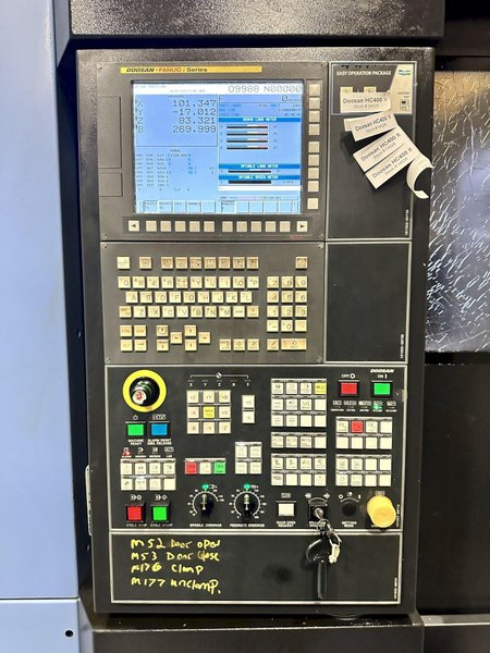 2016 Doosan HC 400II CNC Horizontal Machining Center For Sale
