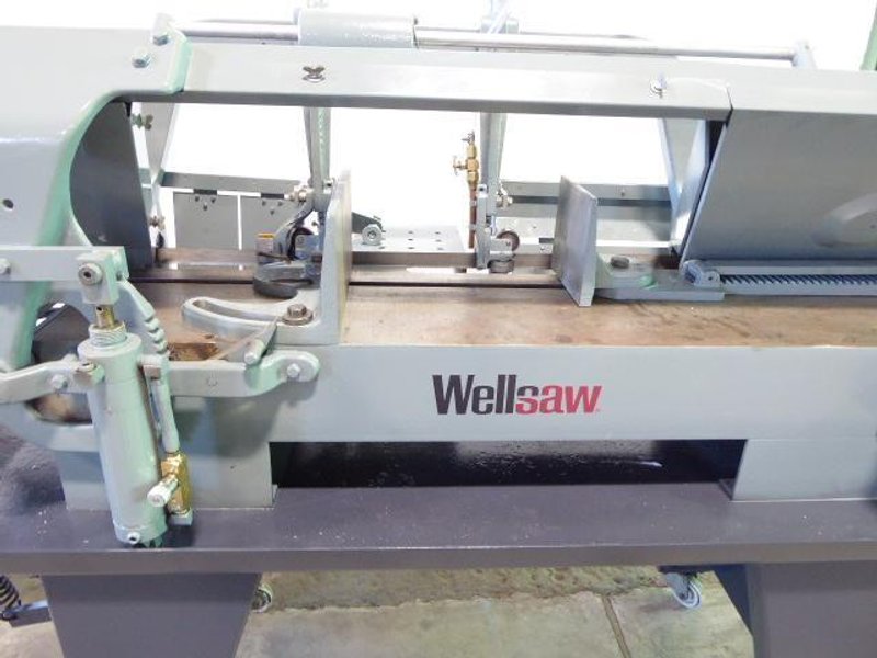 10" x 16" Wellsaw Horizontal Band Saw 1016, 50-275 FPM, 1" Blade, Coolant, 1.5 HP, Reconditioned