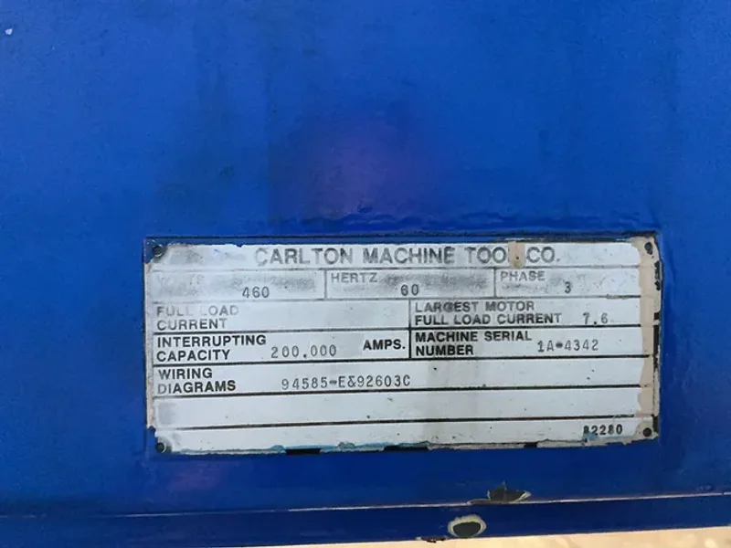 Carlton 10” X 5’  Radial Arm Drill