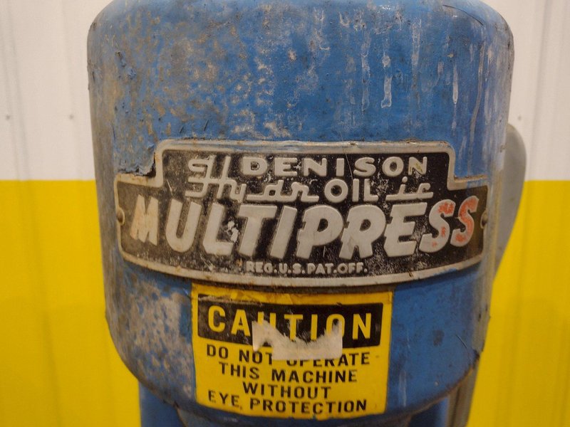 4 TON DENISON HYDRAULIC C FRAME PRESS: STOCK 13570