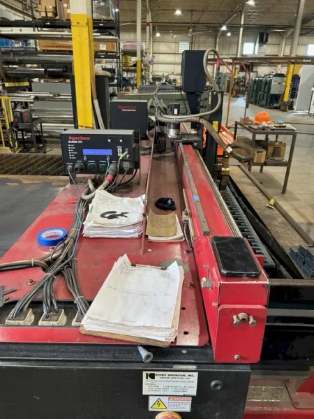 USED KOIKE ARONSON 8' X 20' 130 AMP HIGH DEFINITION CNC PLASMA CUTTER MODEL PLP-2500, Year: 2012