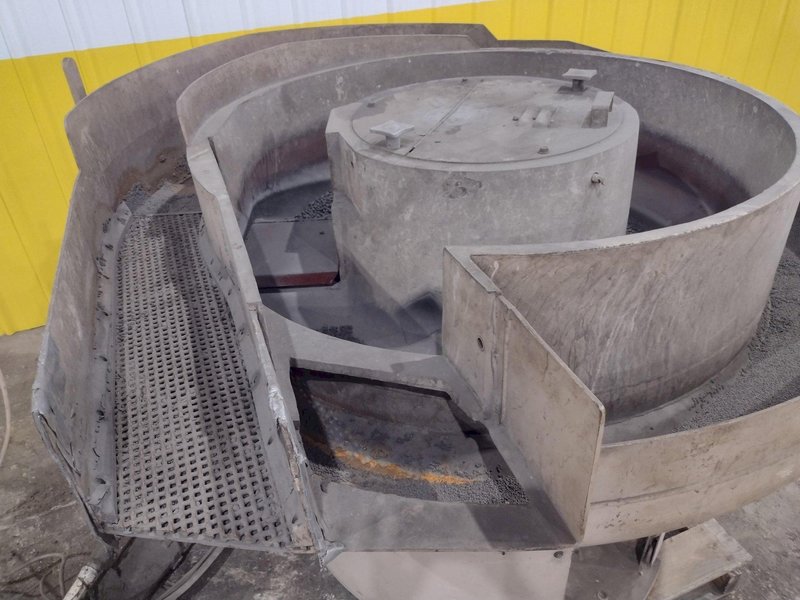 5 CUBIC FOOT ROTO FINISH MODEL #0405MS SPIRATRON VIBRATORY PART DEBURRING FINISHER: STOCK #20351