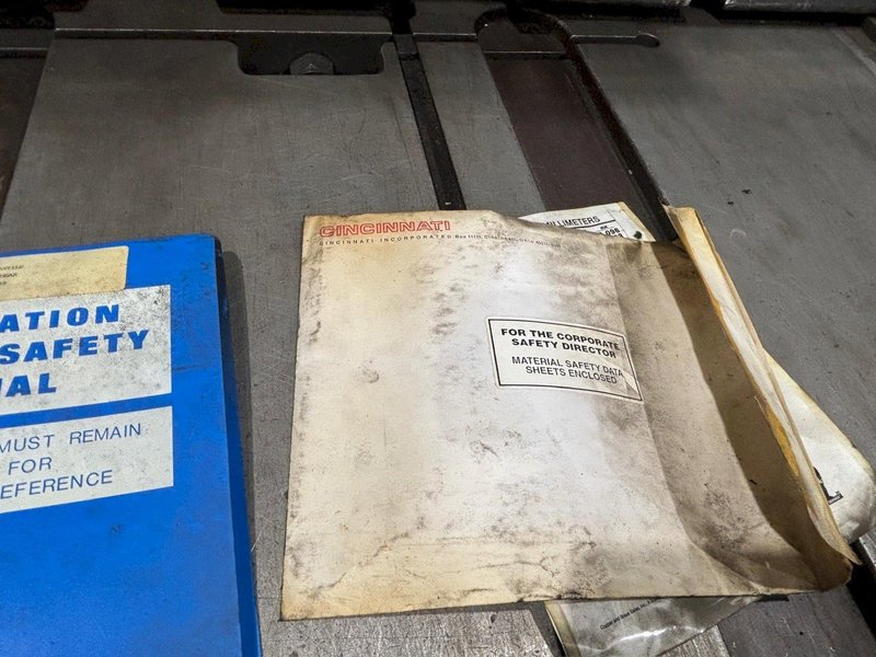 14&#039; X 3/8&quot; CINCINNATI 375 HS POWER SQUARING SHEAR WITH BACK GAUGE; FLOOR STANDING: YOBRO #24238