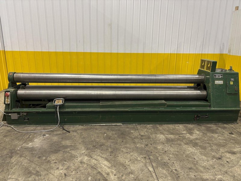 12&#039; X 1/4&quot; ROUNDO MODEL #PS-205 DOUBLE PINCH HYDRAULIC 3 ROLL PLATE ROLL: STOCK #23118