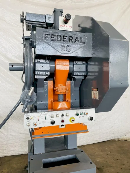 60 TON FEDERAL / PRECISION INDUSTRIES OBI PRESS, 3" STROKE: STOCK #4358