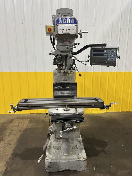 2 HP ACRA MODEL #AM-2V VERTICAL KNEE MILL: STOCK #18825