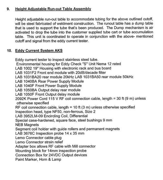 3/8&quot; T&amp;H LEMONT MODEL #WU11-9 STAINLESS TUBE MILL : YOBRO #24545