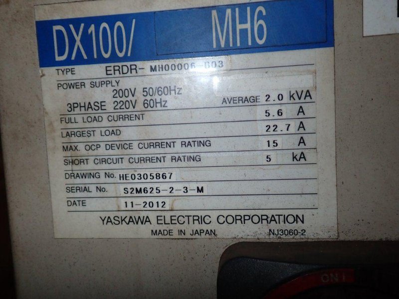 Yaskawa Motoman  Robot - Mh6