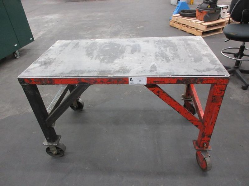 Rolling Steel Shop Cart- Auction Item