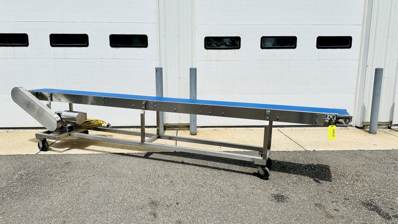 Stainless Steel  |  13Ft. Food Grade Flattop Conveyor
