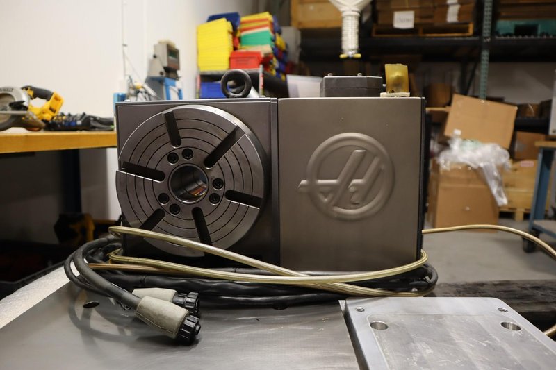 Haas HRT-210 Brushless Sigma-5 4th Axis Rotary Table w/ Steel Sub Plate For Kurt Vise &amp; Riser- Auction Item