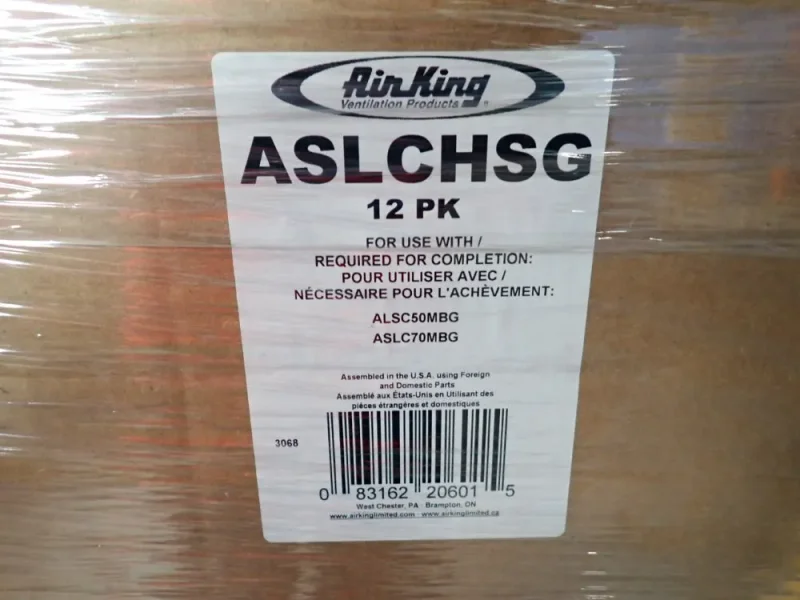 AIRKING, LASKO PRODUCTS RECTANGLE CONTRACTOR PACK HOUSING, BLOWER ASSEMBLY  -  ASLCHSG, 14 BOXES ; LOT-HECC-AK-1-46, 1 BOX