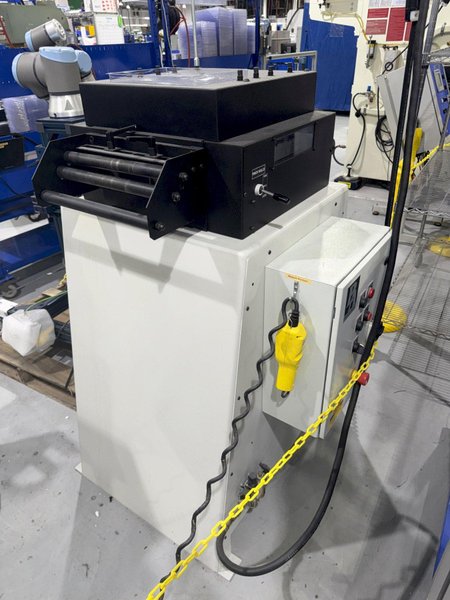 12" X .125" X 4,500 LB PA INDUSTRIES SERVO COIL FEED LINE, UNCOILER, STRAIGHTENER, SERVO FEEDER: YOBRO #25101