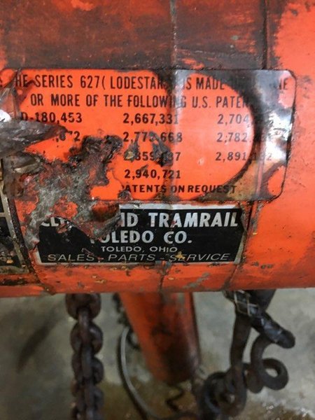 2 TON CM LODESTAR ELECTRIC CHAIN HOIST