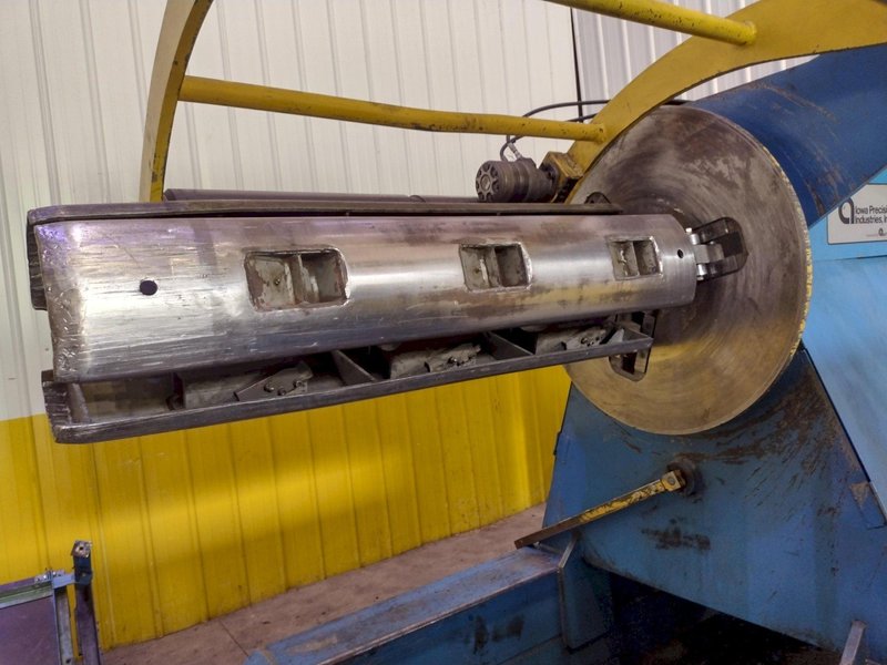 60" x 14 GA X 20,000 LB IOWA PRECISION MODEL #SLR6014-2.5 SLITTING CUT TO LENGTH COIL SLEAR LINE: YOBRO #26015