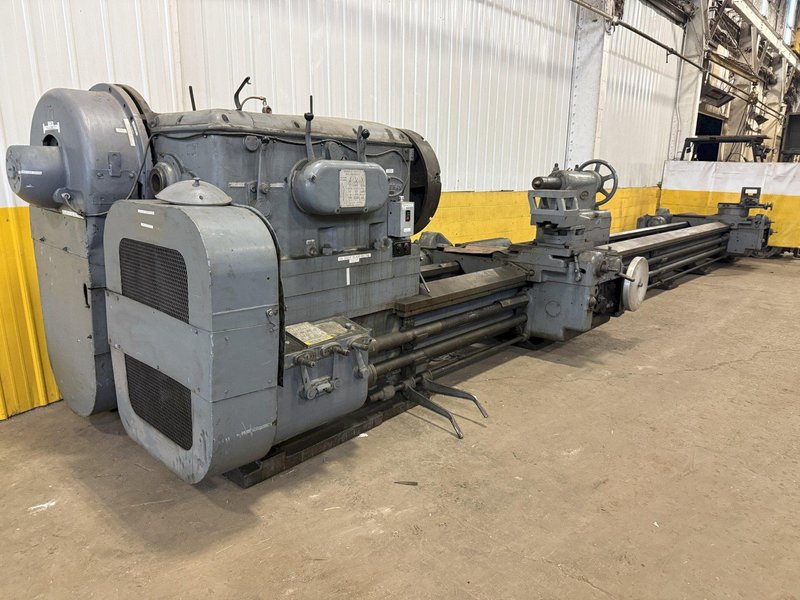 56" x 336" (28') BERTRAM ENGINE LATHE WITH DUAL CARRIAGES: STOCK #10964