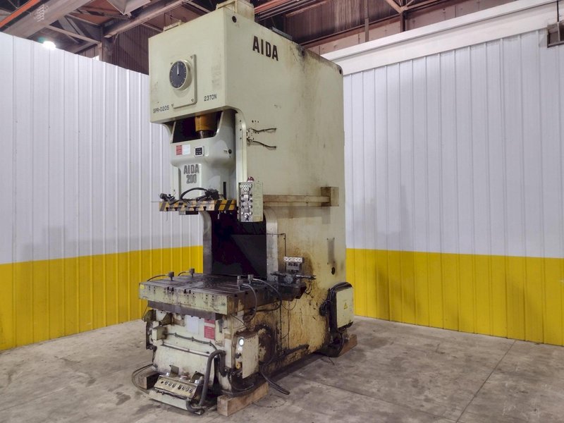 220 TON AIDA MODEL #NC1-200(2) GAP FRAME PRESS, WITH 9.84&quot; STROKE: STOCK #22203