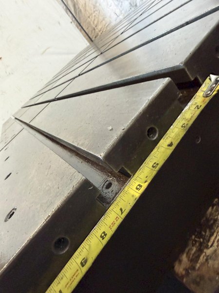 96" X 50" T-SLOTTED FLOOR PLATE. STOCK # 0541826