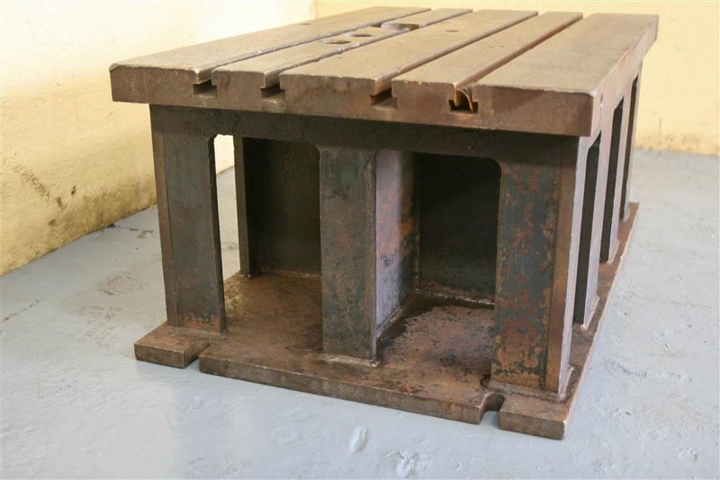 42&#039; X 26&#039; X 18&#039; STEEL FABRICATED BOX DRILL TABLE:  STOCK #19987