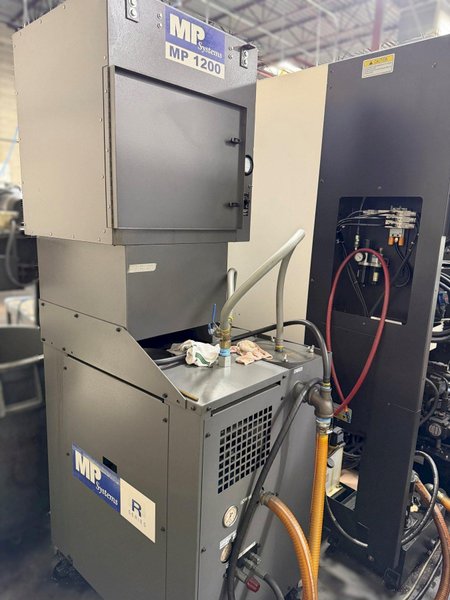 Okuma Genos L-300-MYW-e , 10″ 3-Jaw Kitagawa Chuck Main Spindle, 6″ 3-Jaw Kitagawa Chuck Sub Spindle, Y Axis, 12-Station Live Tool Turret, Tool Presetter, Parts Catcher, Chip Conveyor
