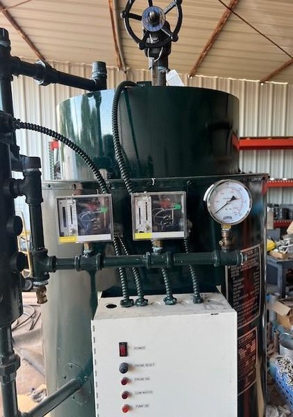 Columbia CT‑37.6‑S Steam Boiler with Power Flame C1‑G‑10B Burner, 2002 – Well-Maintained