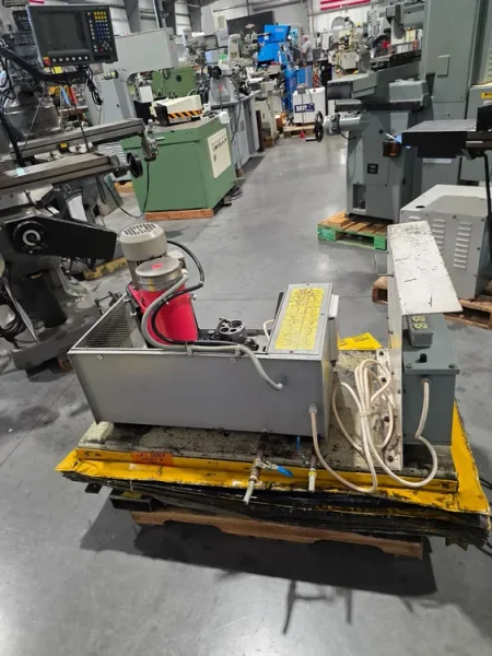 MATE M VALUGRIND Punch &amp; Die Grinder on BARRON Powered Scissor Lift Table #8147