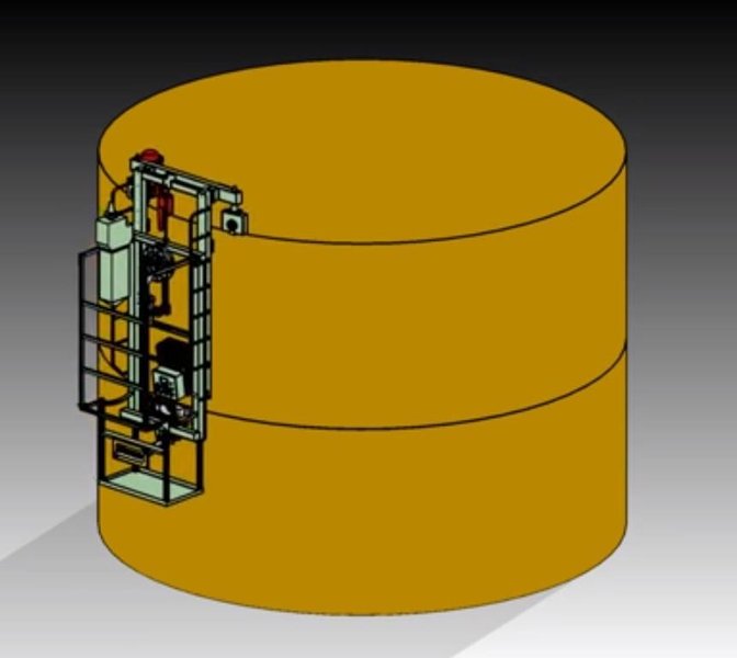 OGDEN AUTOMATIC HORIZONTAL TANK SEAM SUBMERGED ARC-WELDING MACHINE: STOCK #17134