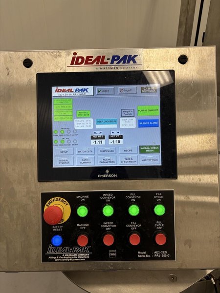 Ideal-Pak AE2-CES Pail Filling Line, 2022 – 2 Head, Never Used