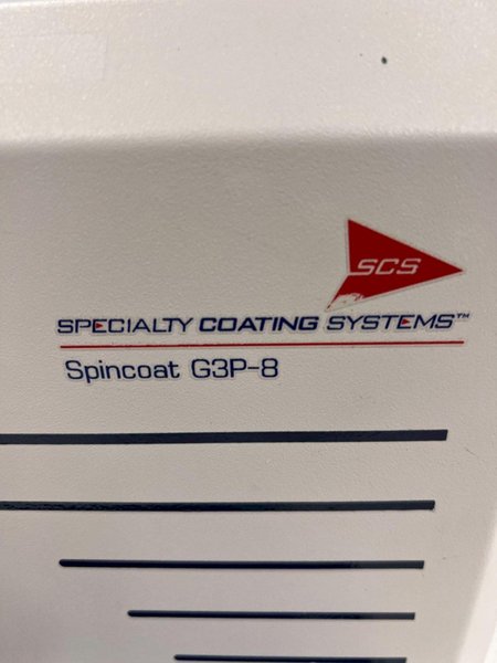 SPECIALTY COATINGS SPINCOAT G3P-8 PHOTORESIST COATER USED