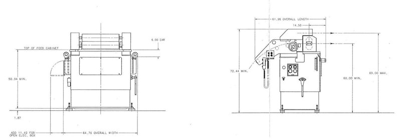 32&quot; X .125&quot; MINSTER MODEL #MEF5-32S SERVO FEED WITH COE MODEL BG-2 CONTROL: YOBRO #24235