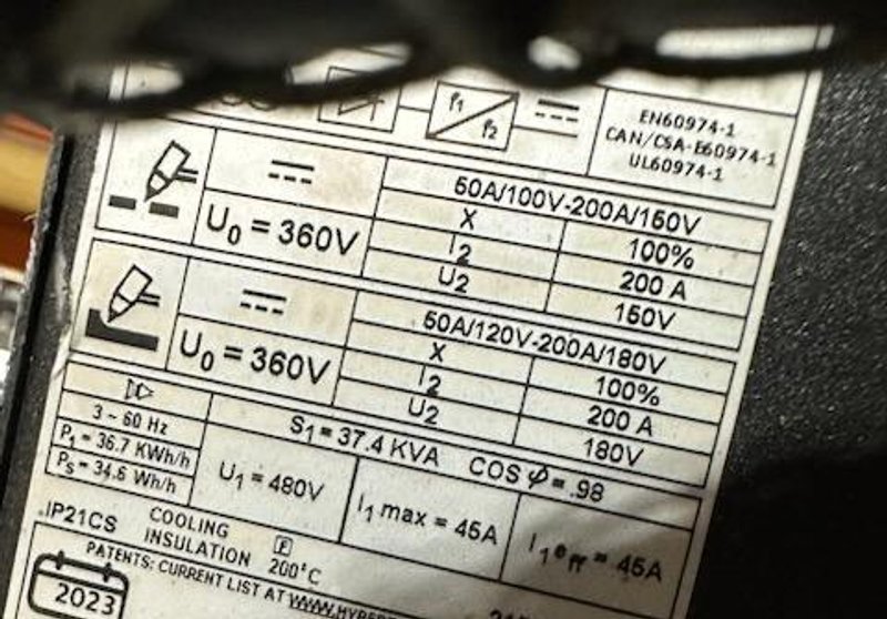5′ x 10′ Dynatorch XL2 CNC Plasma, 2019 – Hypertherm Powermax 85, 200 Amps