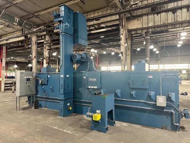18&quot; VIKING BLAST &amp; WASH SYSTEMS OD PIPE / ROD SHOT BLAST MACHINE, NEW 2023