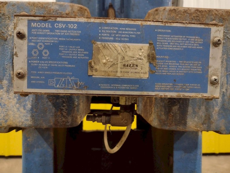 4 TON DENISON HYDRAULIC C FRAME PRESS: STOCK 13570