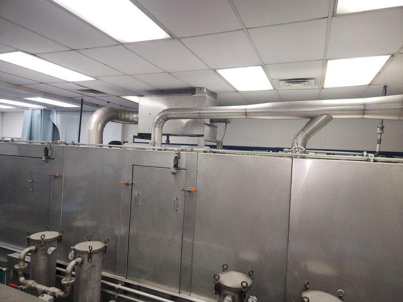 Accutherm 2-Stage Immersion Heated Wash and Rinse System, 2013 – 705 Gallon Capacity, Stainless Steel, Blow-Off Drying