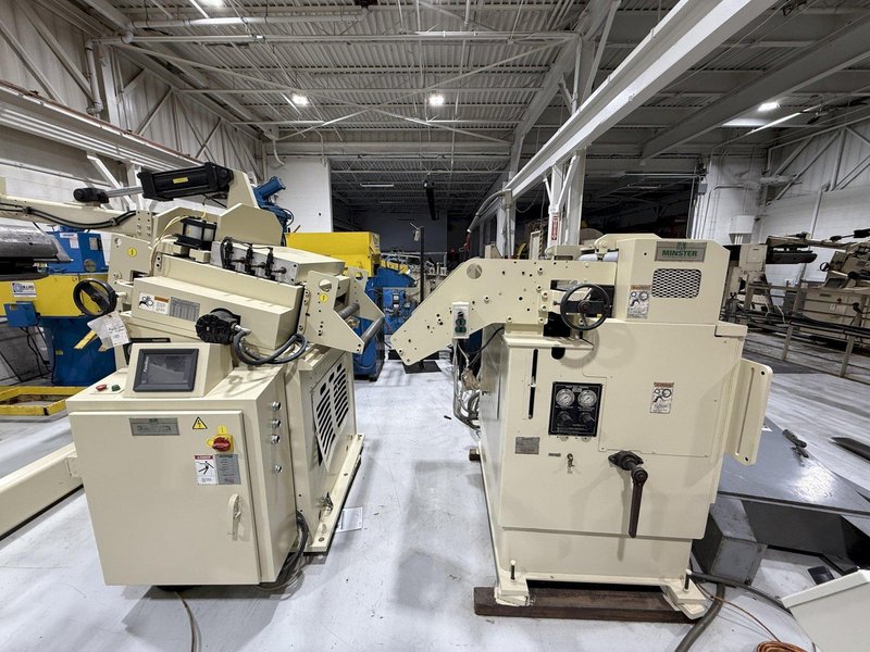 24,000 lbs. x 32&quot; Width Minster Conventional Heavy Duty Servo Coil Feed Line, Model MRH20-38S / MSH30-32-7 / MEF6-32S, Year 2007