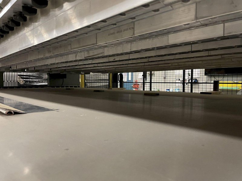 300 TON PACIFIC MODEL #300-OBL-10/60 STRAIGHT SIDE HYDRAULIC PRESS, 12" STROKE: STOCK #16352